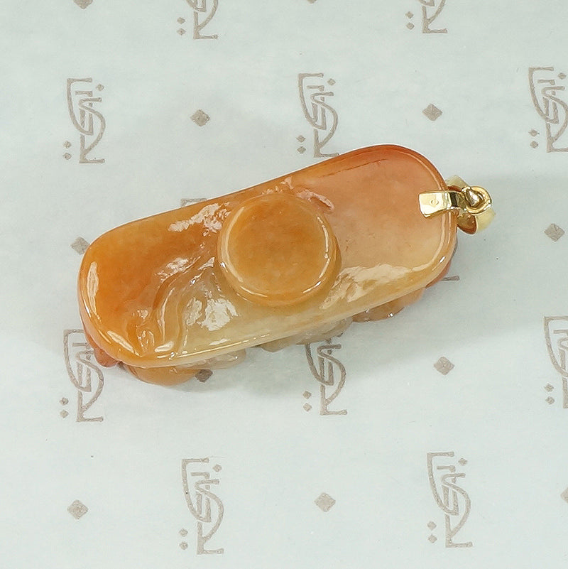 Red Jade Dragon Carving