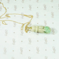 Carved Jade Hand Holding a Lychee