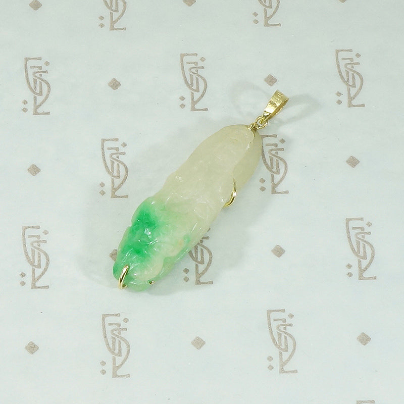 Graceful Guanyin Jade Pendant