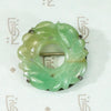 Antique Carved Jade Brooch