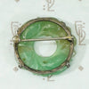 Antique Carved Jade Brooch