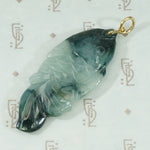 Lively Black Jade Fish Pendant