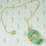 Double Dragon Jade Pendant