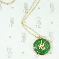 Wonderful Translucent Jade Happiness Pendant