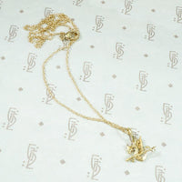 Sinuous Little Gold Dragon Pendant