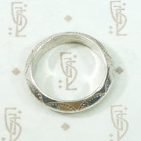 Potent Rattlesnake Jaw Coin Silver Band