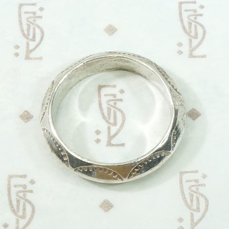 Potent Rattlesnake Jaw Coin Silver Band