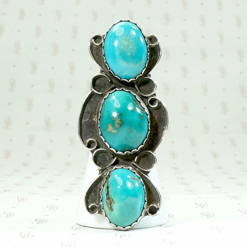 Sublime Royston Turquoise Hopi Ring by Bear