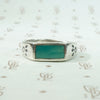 Little Paws Turquoise & Sterling Signet Band
