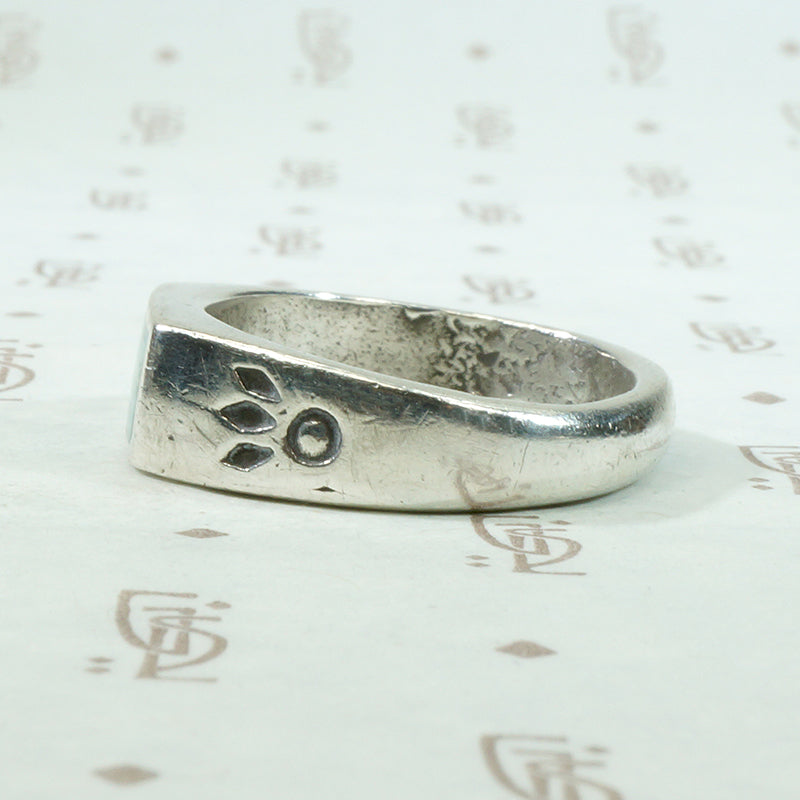 Little Paws Turquoise & Sterling Signet Band