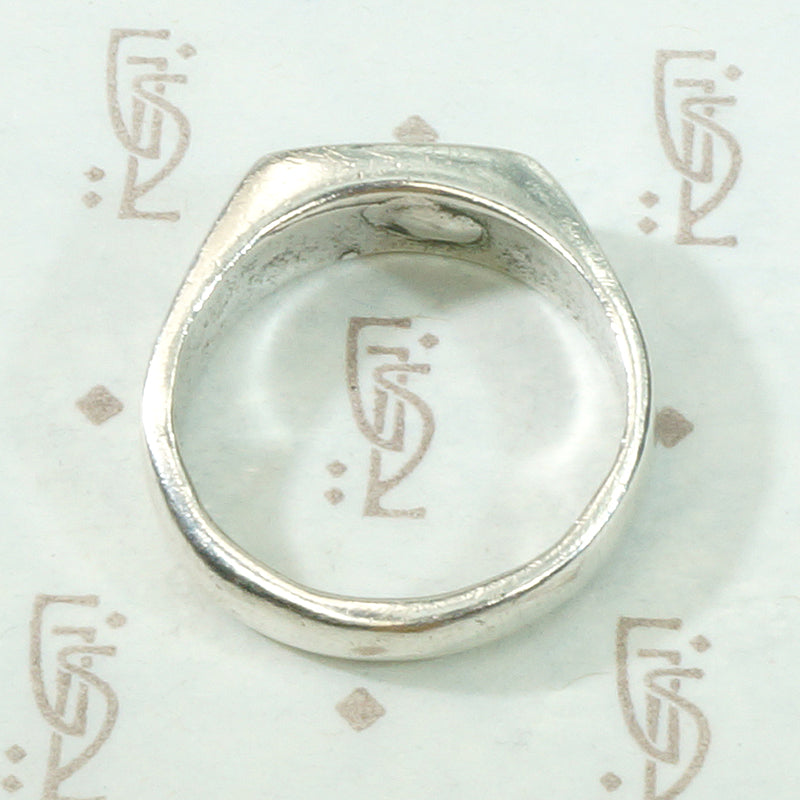 Little Paws Turquoise & Sterling Signet Band