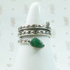 Powerful Rattlesnake Ring in Silver & Turquoise