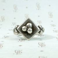 Beautiful Silver Beaded North African Ring