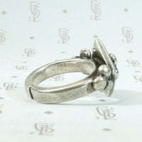 Beautiful Silver Beaded North African Ring