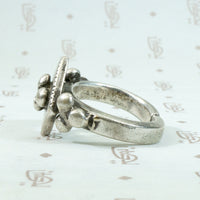 Beautiful Silver Beaded North African Ring