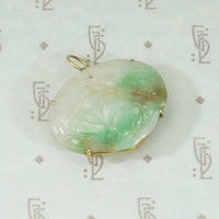 Peaches and Cherries an Antique Jade Pendant
