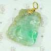 Exquisite Antique Apple Green Carved Jade