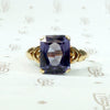 Synthetic Alexandrite Ring in 10k Gold