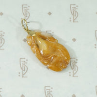 Carved Red Jade Gourd Pendant