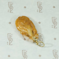 Carved Red Jade Gourd Pendant