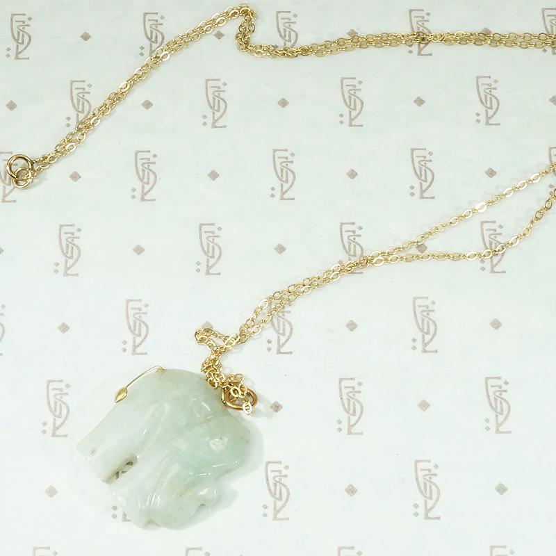 Jade Elephant Pendant
