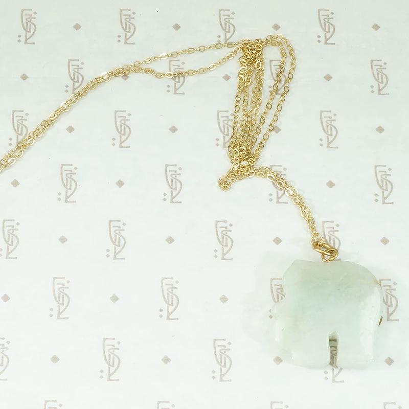 Jade Elephant Pendant