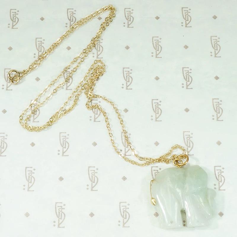 Jade Elephant Pendant