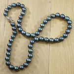 Deliciously Dark Iridescent Black Pearl Necklace