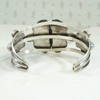 Sleeping Beauty Turquoise & Silver Butterfly Cuff