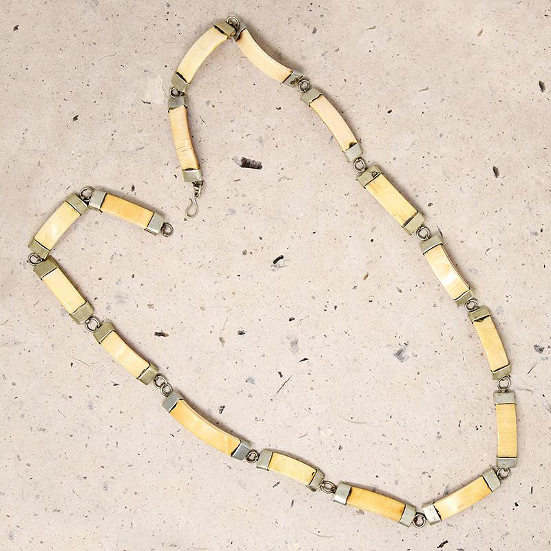 Wild Warthog Tusk & Brass Necklace