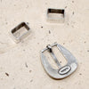 Heavy Sterling Silver Buckle & Parts by Jao Smiths