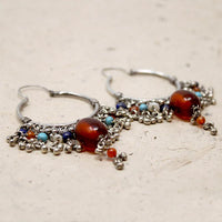 Incredible Fringed Hoops with Gem Beads