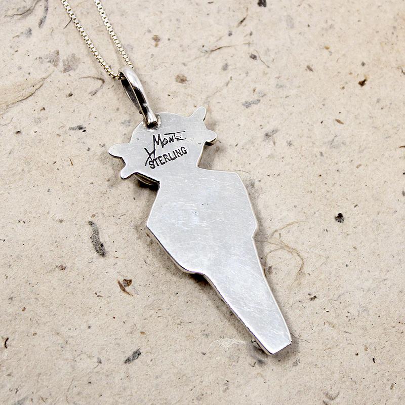 Gem Studded Kachina Pendant by A. Monte