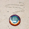Fantastic Rainbow & Rain Drop Inlay Pendant