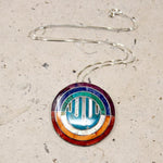 Fantastic Rainbow & Rain Drop Inlay Pendant