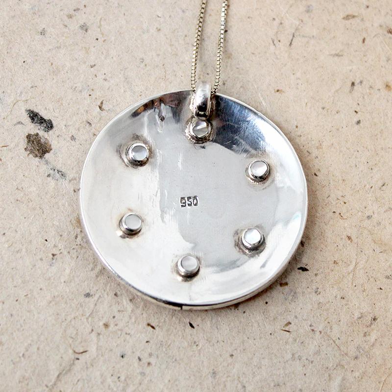 Fantastic Rainbow & Rain Drop Inlay Pendant
