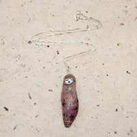 Pretty Mauve Stone Corn Maiden Pendant