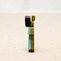 Multi Stone Kachina Figural Bead