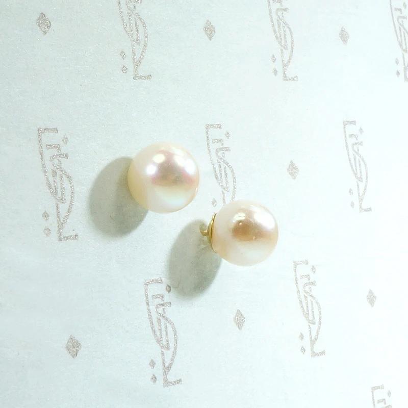 Creamy Vintage Cultured Pearl Stud Earrings