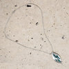 Silver Beaded Turquoise Inlay Peyote Bird Necklace