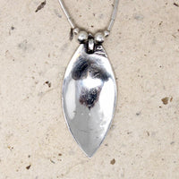Silver Beaded Turquoise Inlay Peyote Bird Necklace