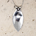 Silver Beaded Turquoise Inlay Peyote Bird Necklace