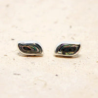Mexican Sterling & Abalone Taxco Studs