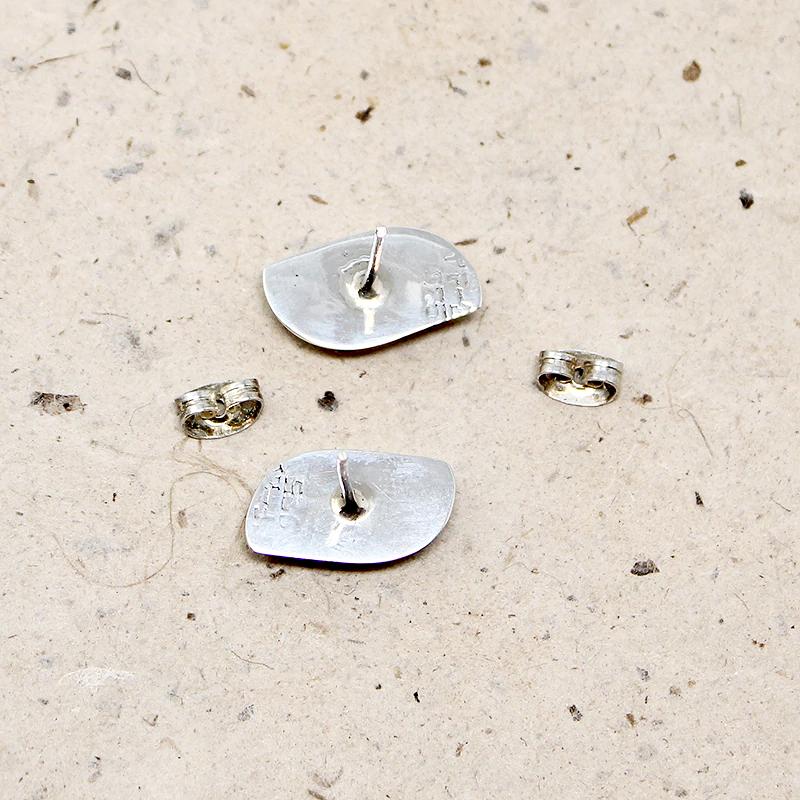 Mexican Sterling & Abalone Taxco Studs