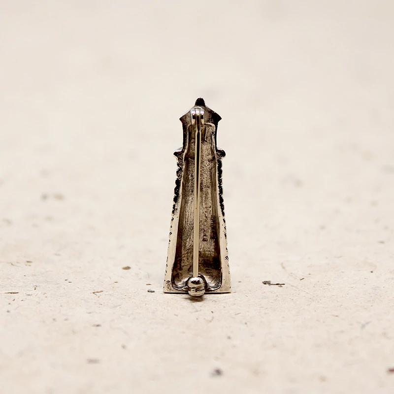 Little Lighthouse Brooch with Diamond Lamp