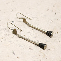 Brass Horseshoe Nail Earrings