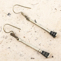 Brass Horseshoe Nail Earrings