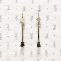 Brass Horseshoe Nail Earrings