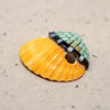 Fantastic Mosaic Turquoise Inlay Shell Slide