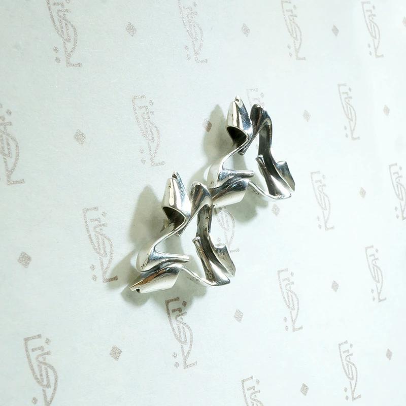 Open-Toed Pump Sterling Silver Stud Earrings